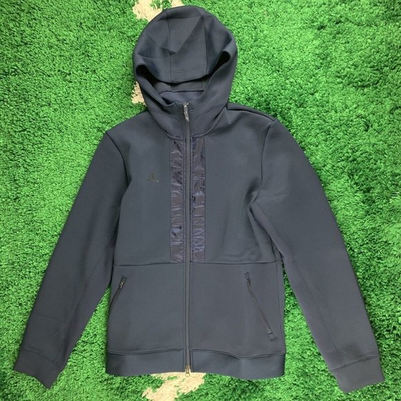 Nike Air Jordan Full-Zip Basketball Jacket Blue Men’s size Medium NEW CN5350-419 - Picture 1 of 10